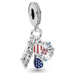 NWOT American Icons Dangle Charm Sterling Silver 925